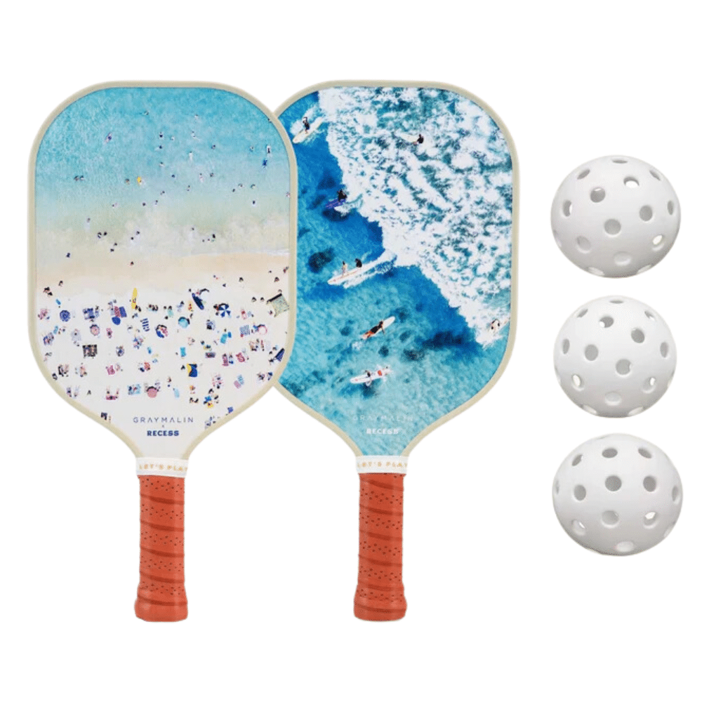 Grey Malin x Recess Pickleball Paddle Set